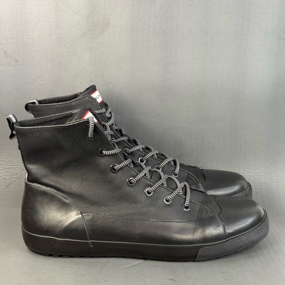 Hunter dipped high top canvas sneaker sneaker boot shoes for men size 13 - Picture 1 of 8
